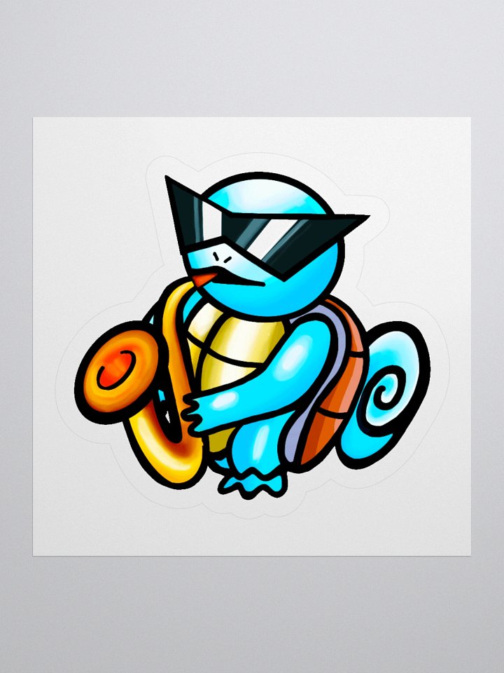 Saxo Turtle Vinyl Stickers (3" x 3") product image (1)