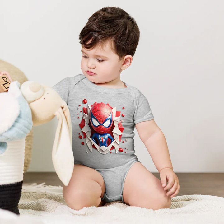 Kids Spiderman Baby Short Sleeve One Piece product image (1)