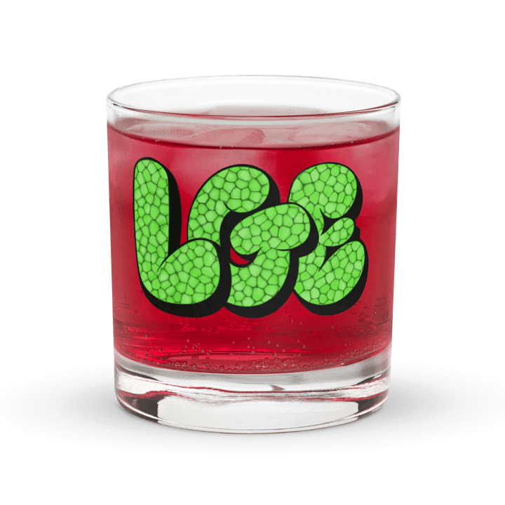 LGE Logo Rock Glass (Green Scale Logo) product image (2)