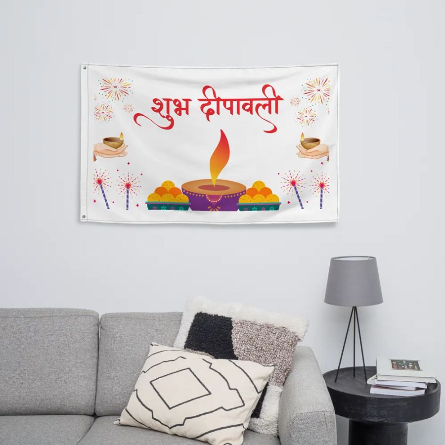 Diwali Flag/Banner - Enjoy your Festival with family product image (8)