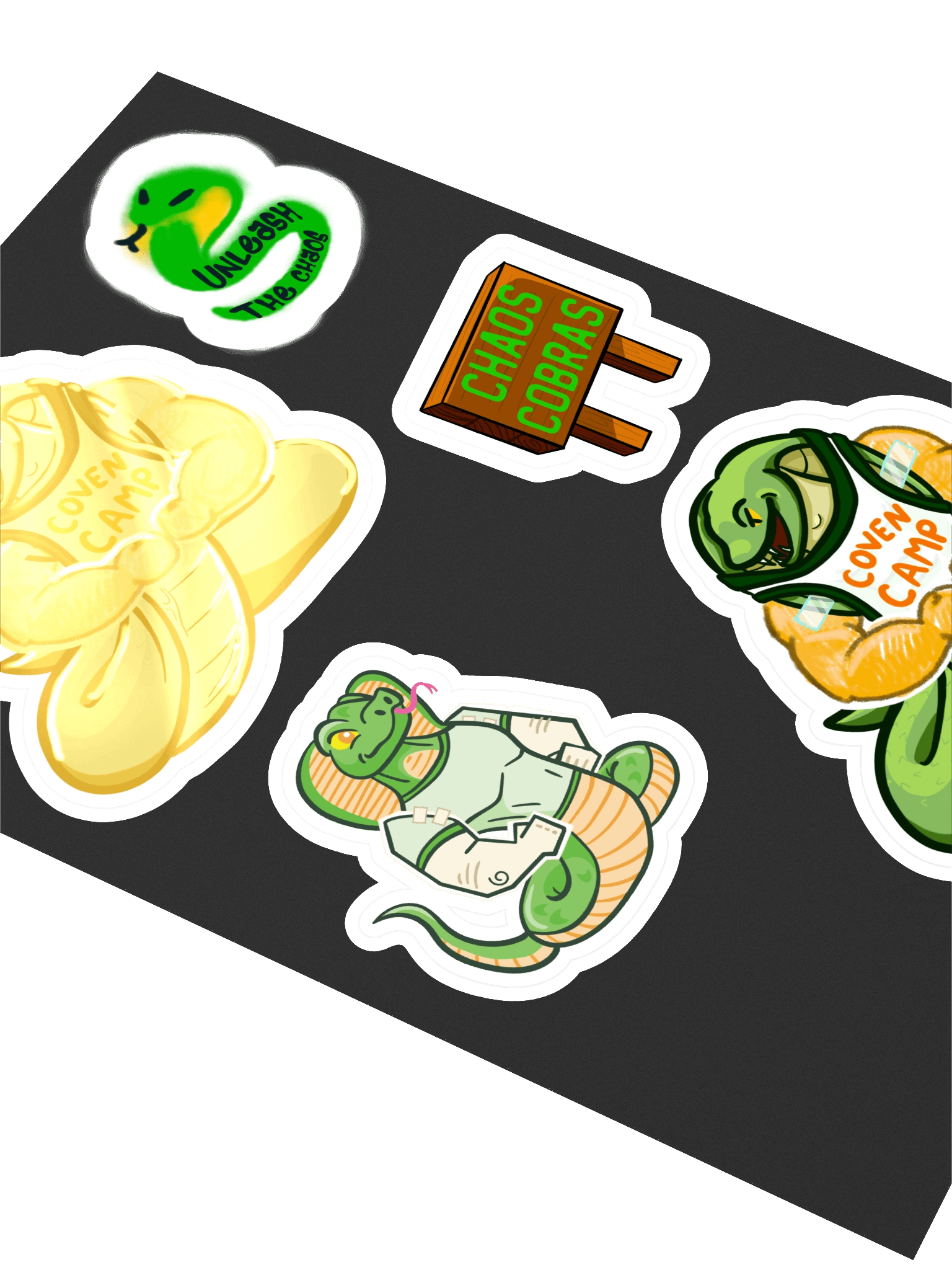 Gold Chaos Cobras Sticker sheet product image (2)