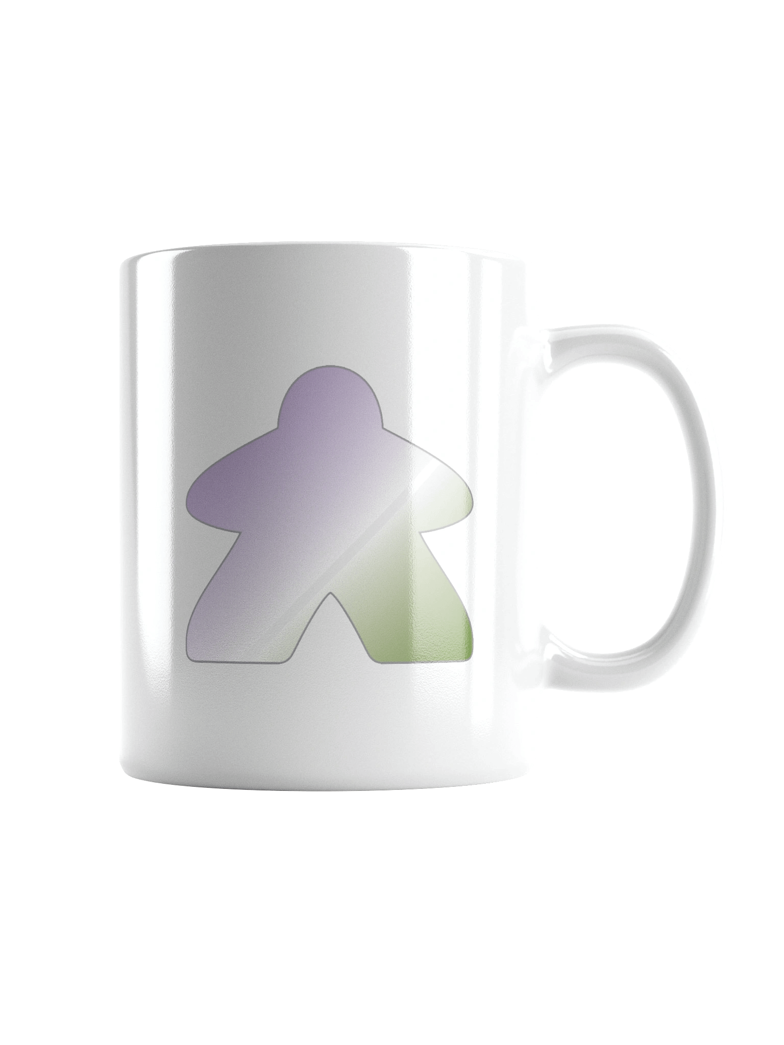 Genderqueer Pride Gradient Meeple Mug product image (1)