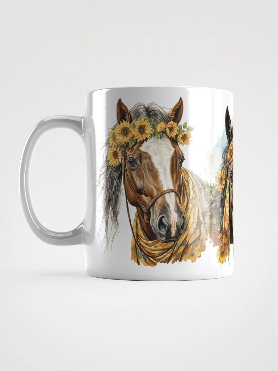 Sunflower Stallions Ceramic Mug product image (3)