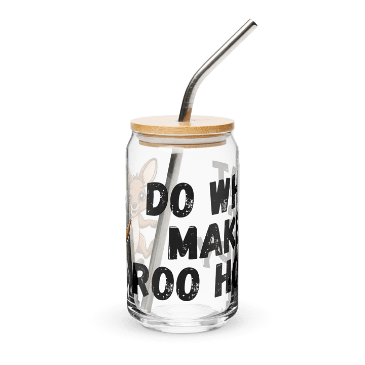 DO WHAT MAKES ROO HOPPY 2 IN 1 GLASS & TUMBLER product image (1)