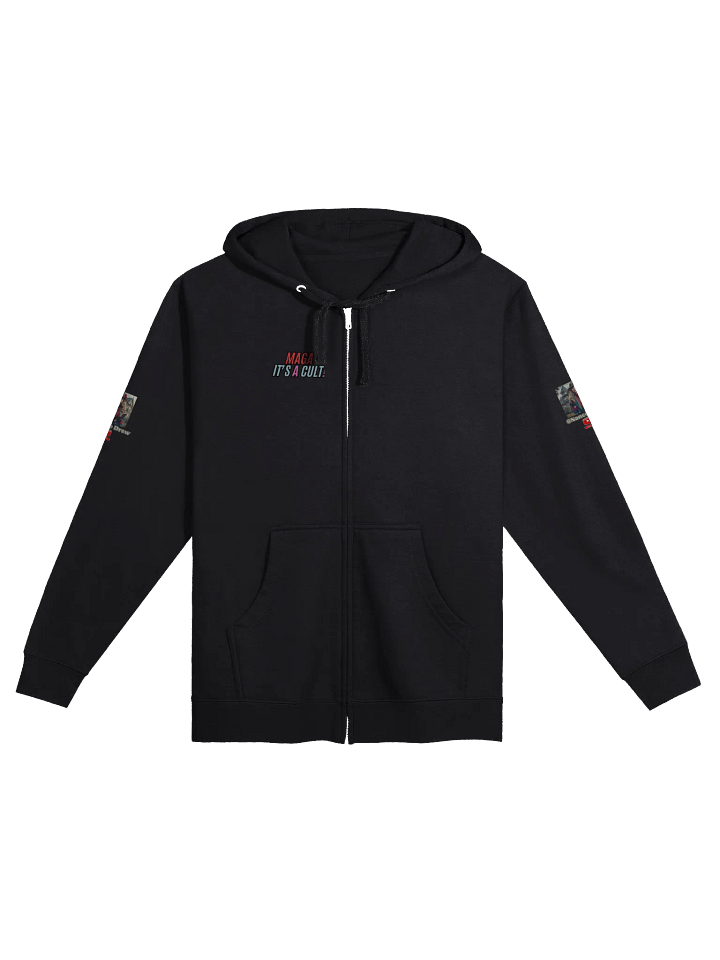 Vintage Detective Zip-Up Aniti MAGA Hoodie product image (4)