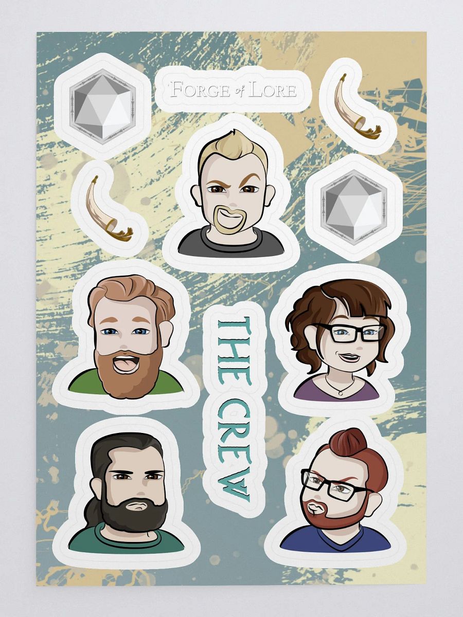 "The Crew" Sticker Sheet || Forge of Lore product image (3)