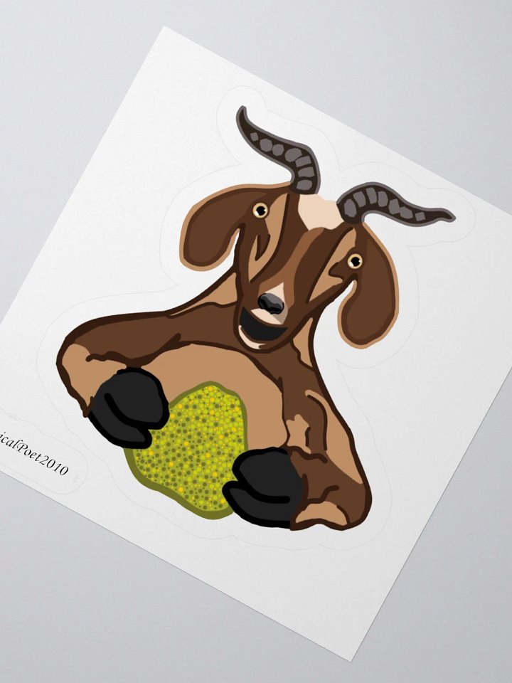 Goat Noms Pear Sticker product image (4)
