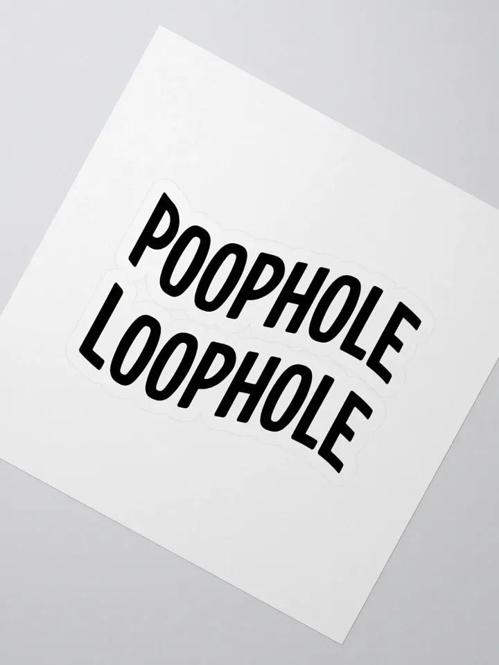 Poophole Loophole Sticker Set product image (2)