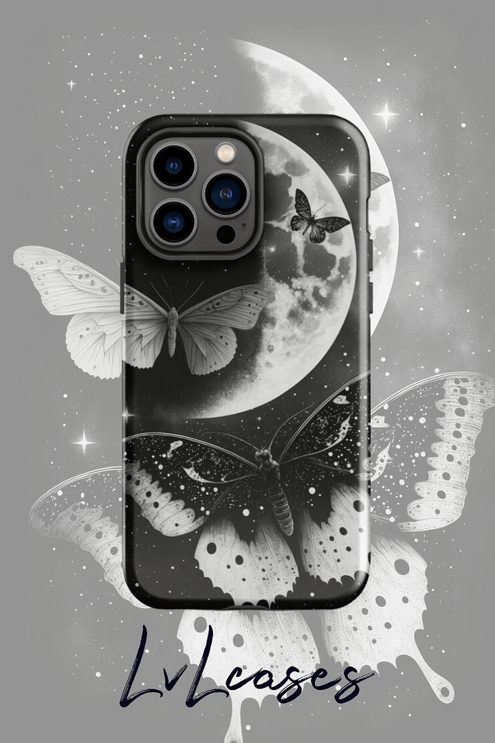 Moon butterflies Tough iPhone Case product image (2)