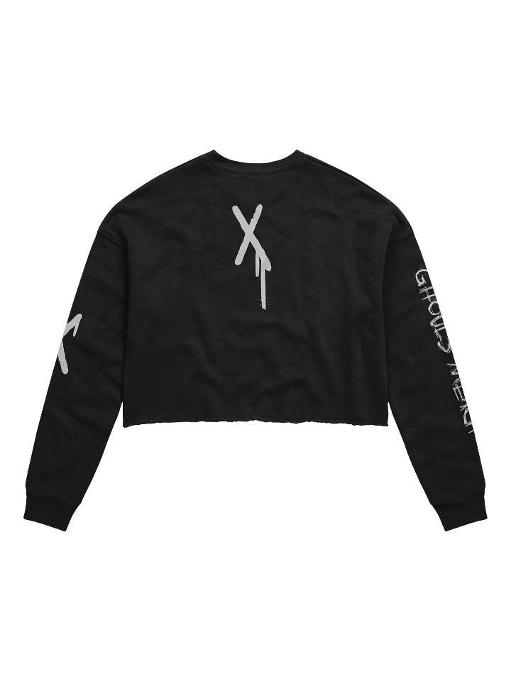 Graffiti Bear Long Sleeve Crop Sweater product image (2)