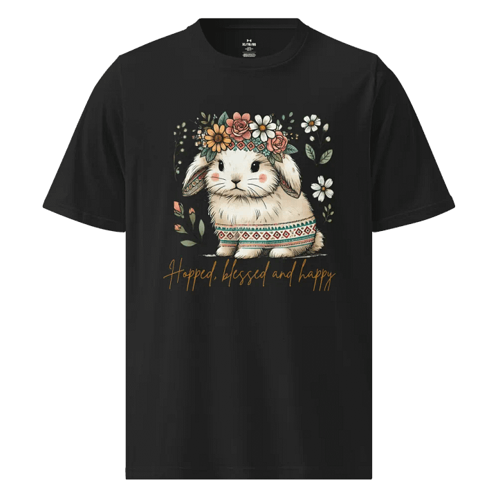 Hoppy Floral Bunny Athletic T-Shirt product image (1)