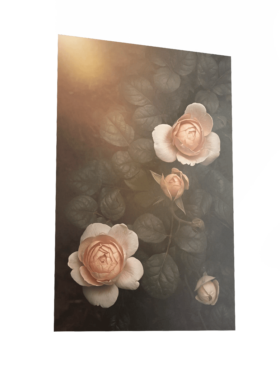 Peach Roses: Enhanced Matte Paper Poster product image (3)