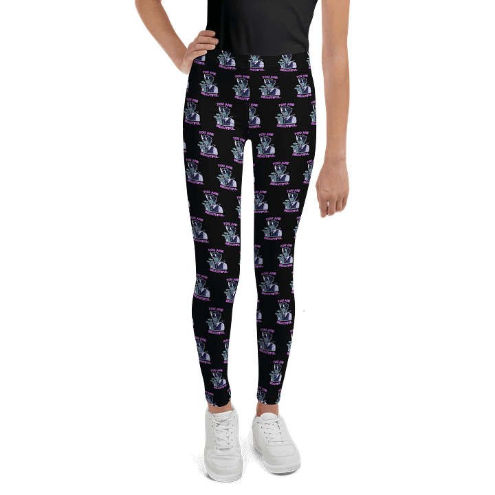 You Are Beautiful Youth Leggings product image (1)