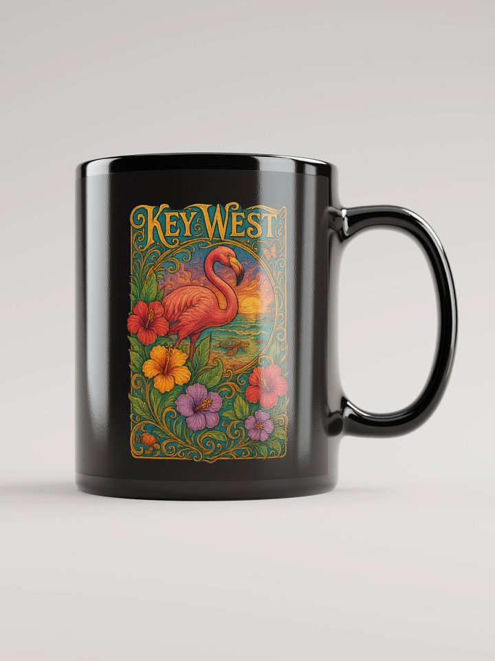 Key West Tropical Mug with Flamingo and Hibiscus product image (1)
