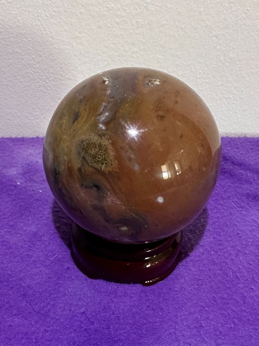 Red Ocean Jasper Sphere product image (3)