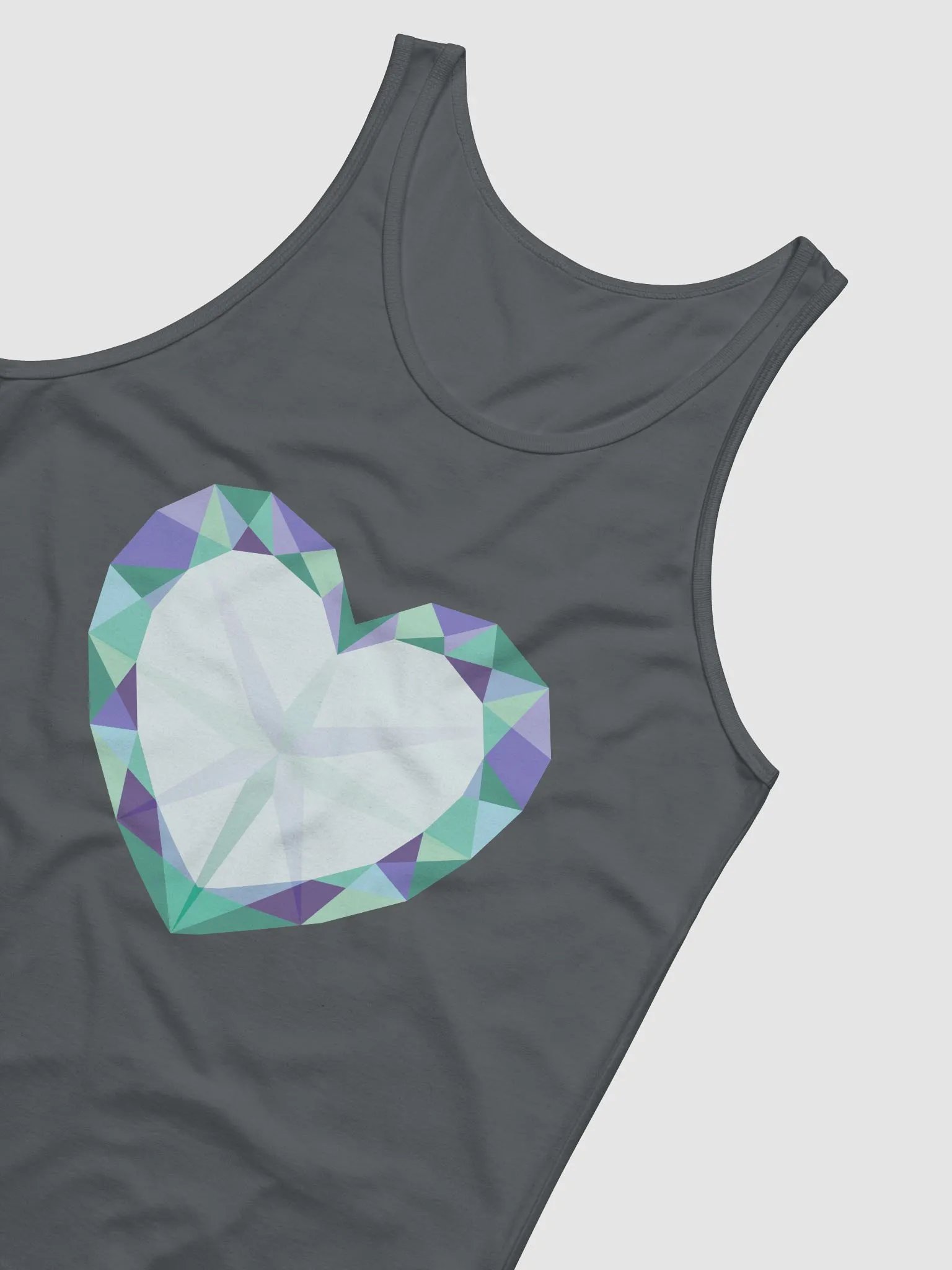 Crystal Heart Gay Pride Tank Top product image (4)