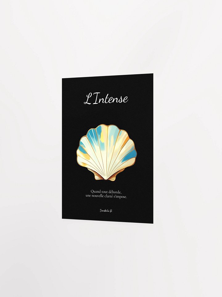 Poster artistique - Coquille Saint-Jacques - L'Intense - Cadeau Déco Energie Vibratoire product image (2)