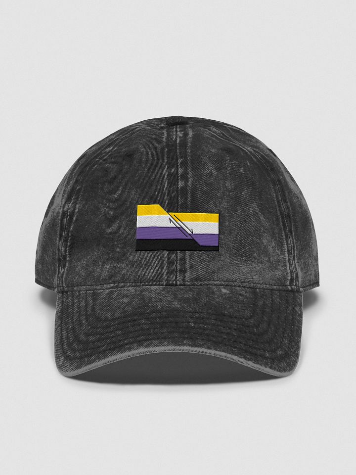 Faulted Pride Flags- Non Binary Hat product image (1)