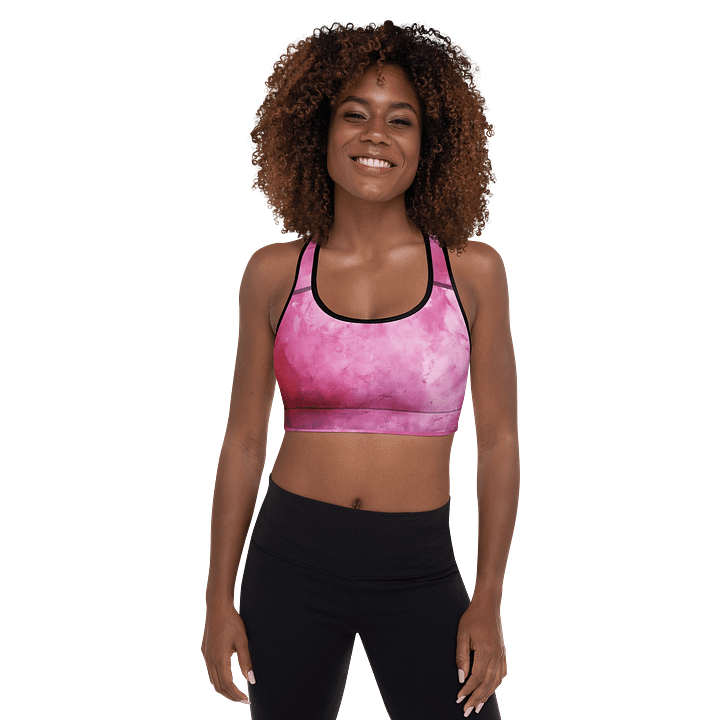 Pink Cloud Women’s Padded Sports Bra product image (1)
