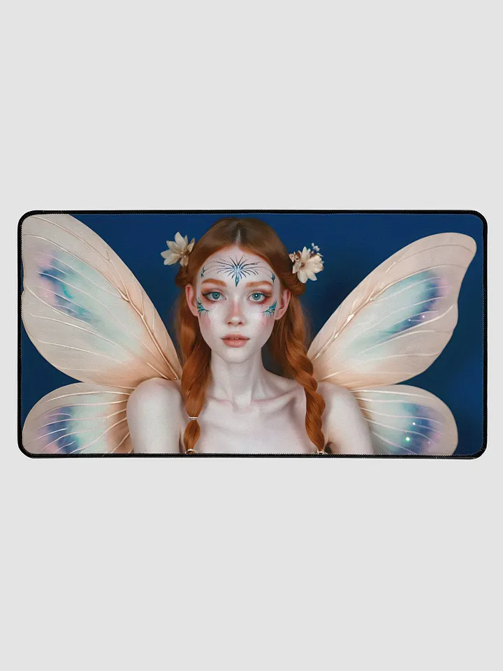 Desk Mat (31.5x15.5 inches) - Fairy on Blue Background product image (1)