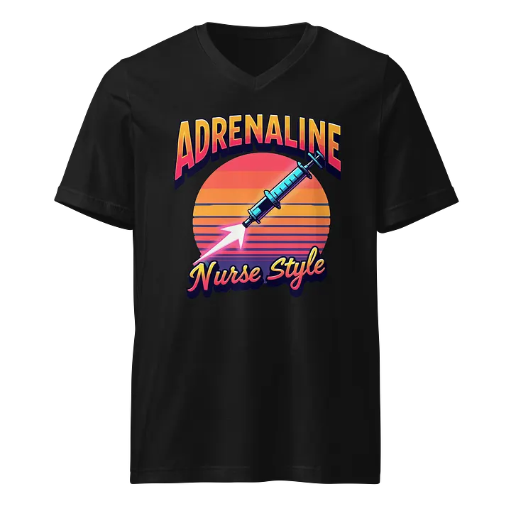Adrenaline Nurse Style V-Neck Tee product image (1)