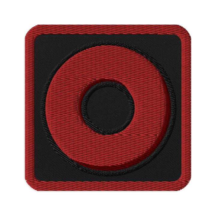 Red Ring Embroidered Patch product image (1)