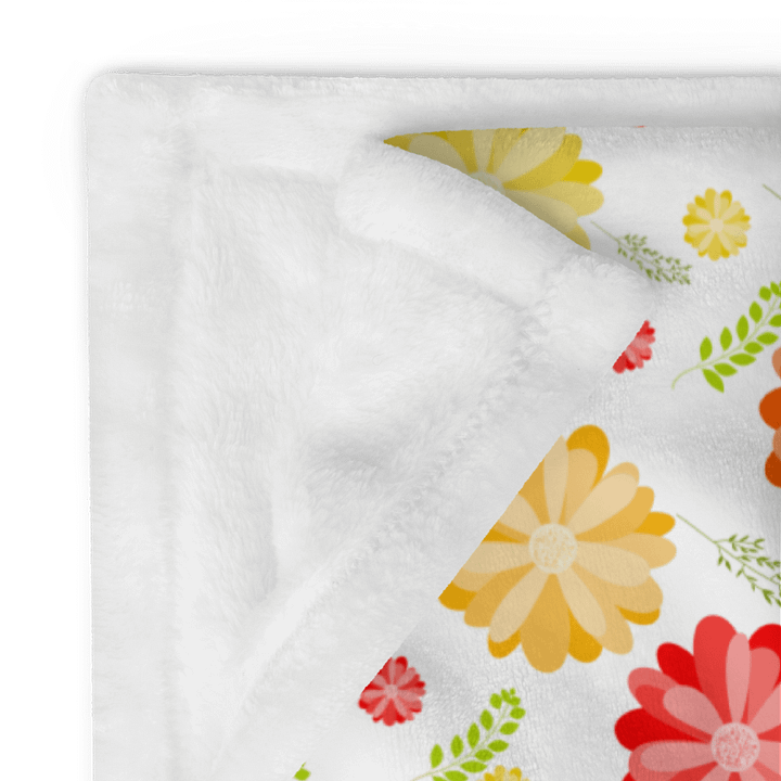 Orange Floral Blanket product image (1)