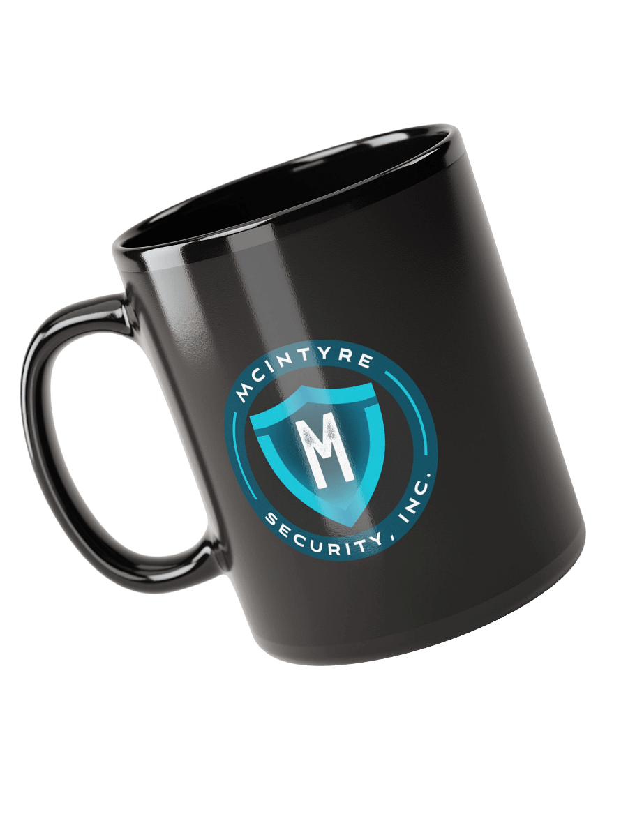 Black Ceramic Mug - McIntyre Security Inc Logo product image (6)