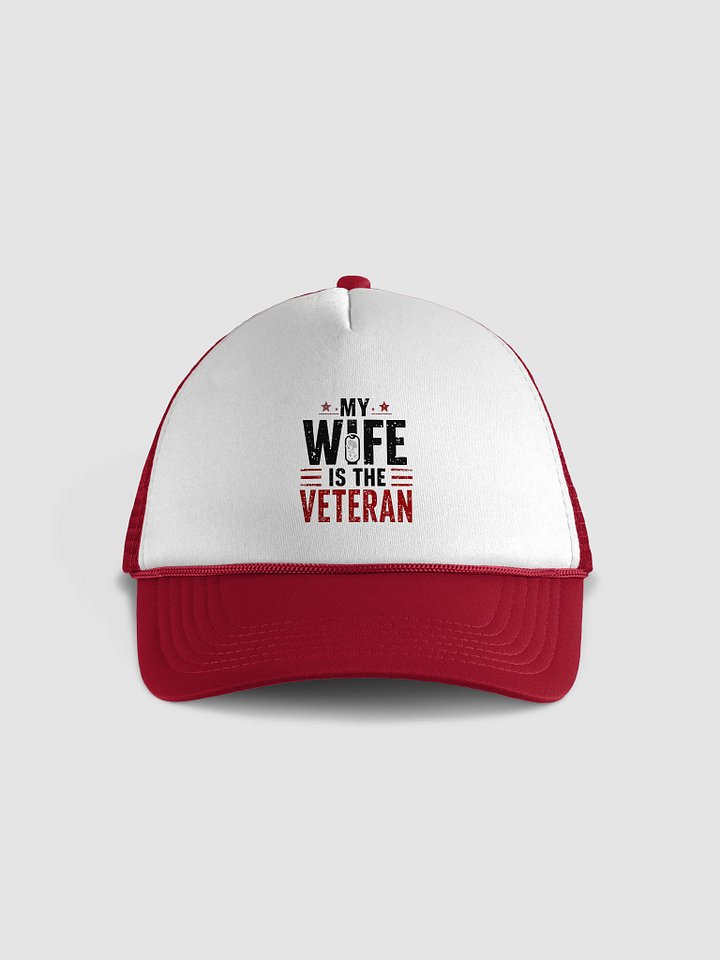 My Wife Is The Veteran Trucker Cap product image (1)