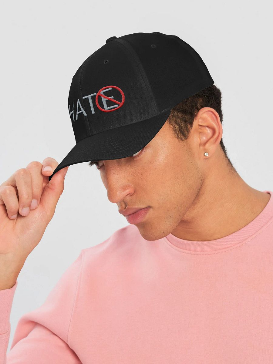 No Hate Flexfit Cap - Gray Lettering product image (6)