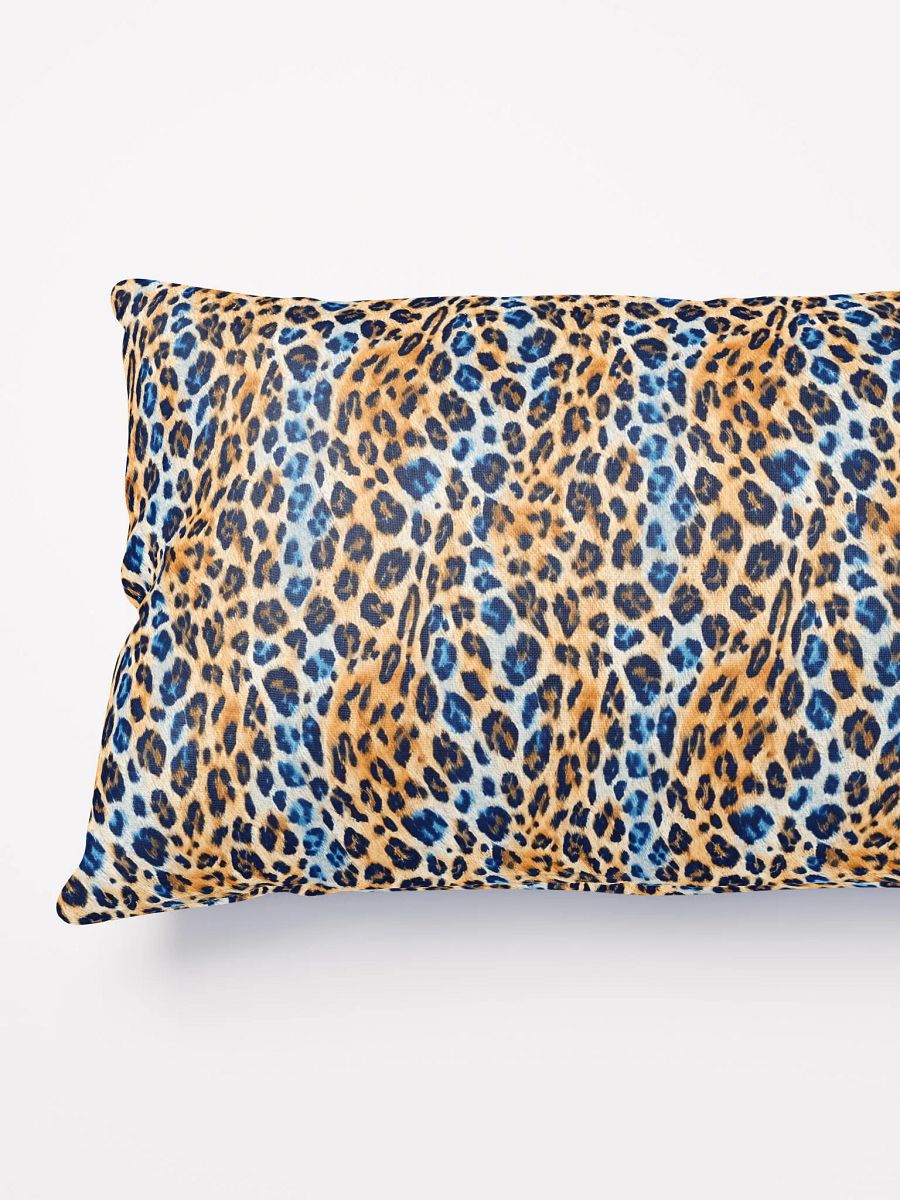 Blue Brown Leopard Pillow product image (7)