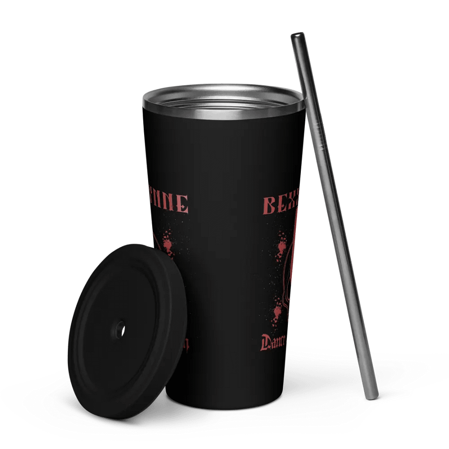 DANCE WITH DEATH INSULATED TUMBLER WITH A STRAW product image (5)