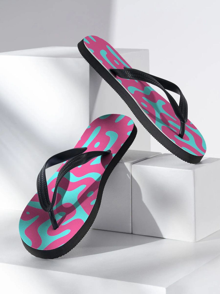 Pink Loves Teal Flip Flops product image (3)
