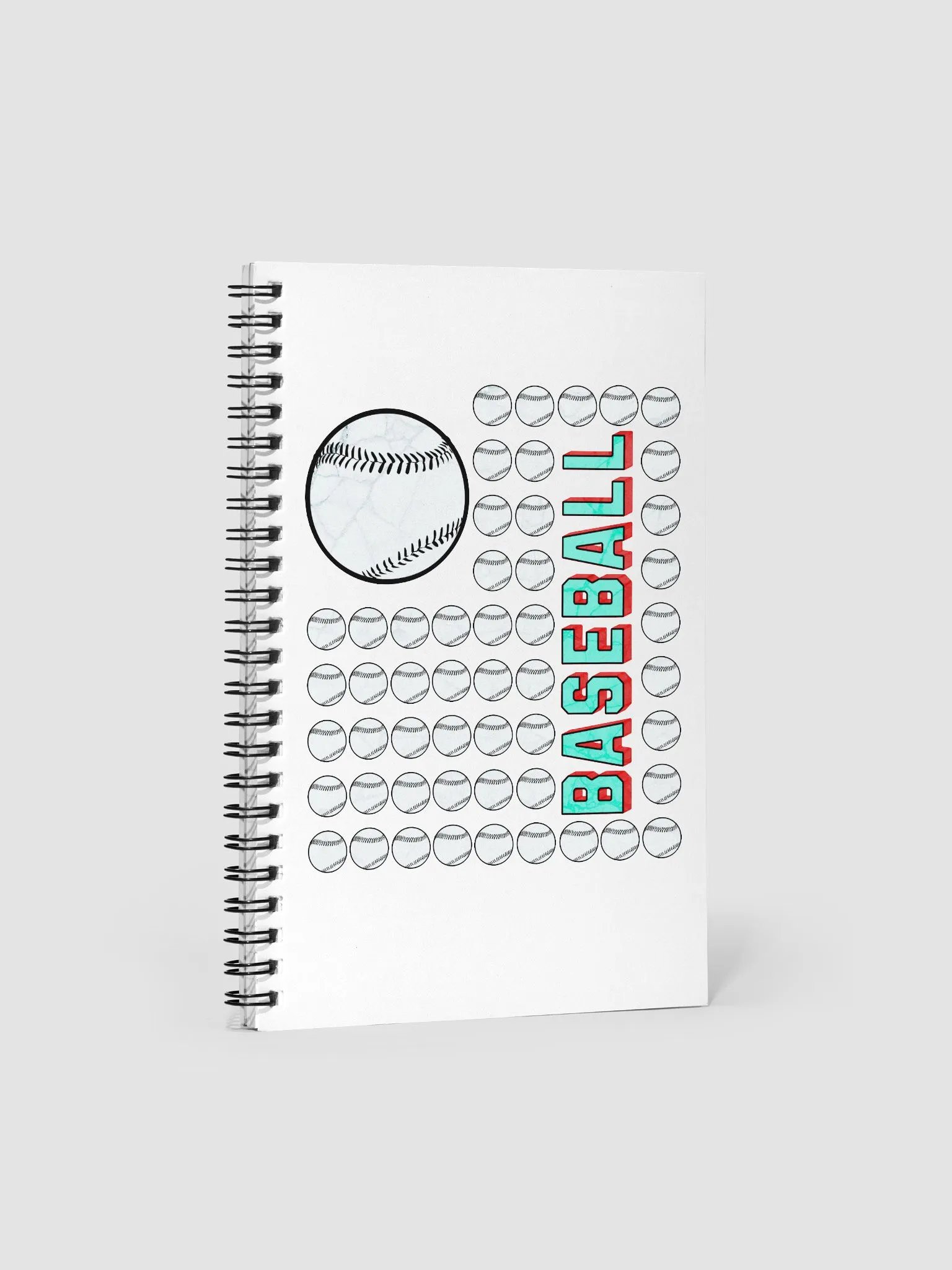 US Flag Baseball Bliss Spiral Notebook product image (1)