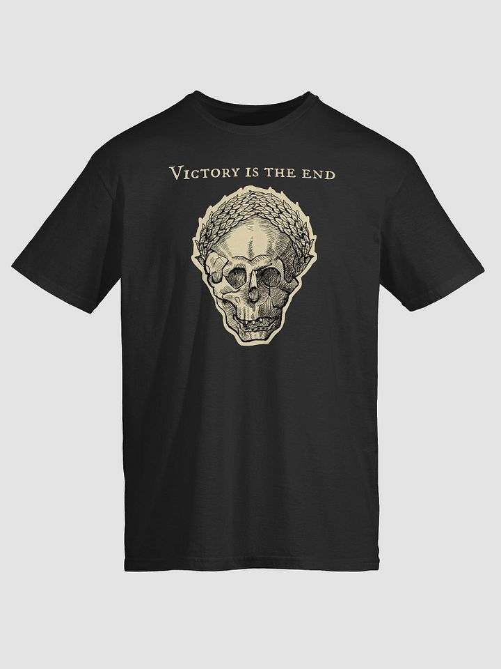 Victory is the end: Grim Plague deaths head from a medieval manuscript. product image (1)