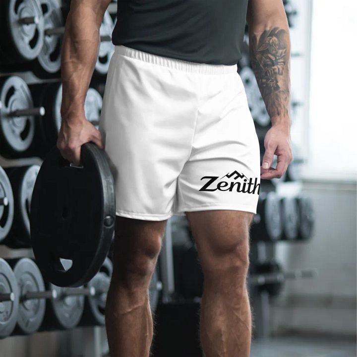 Zenith Unisex White Long Shorts product image (1)