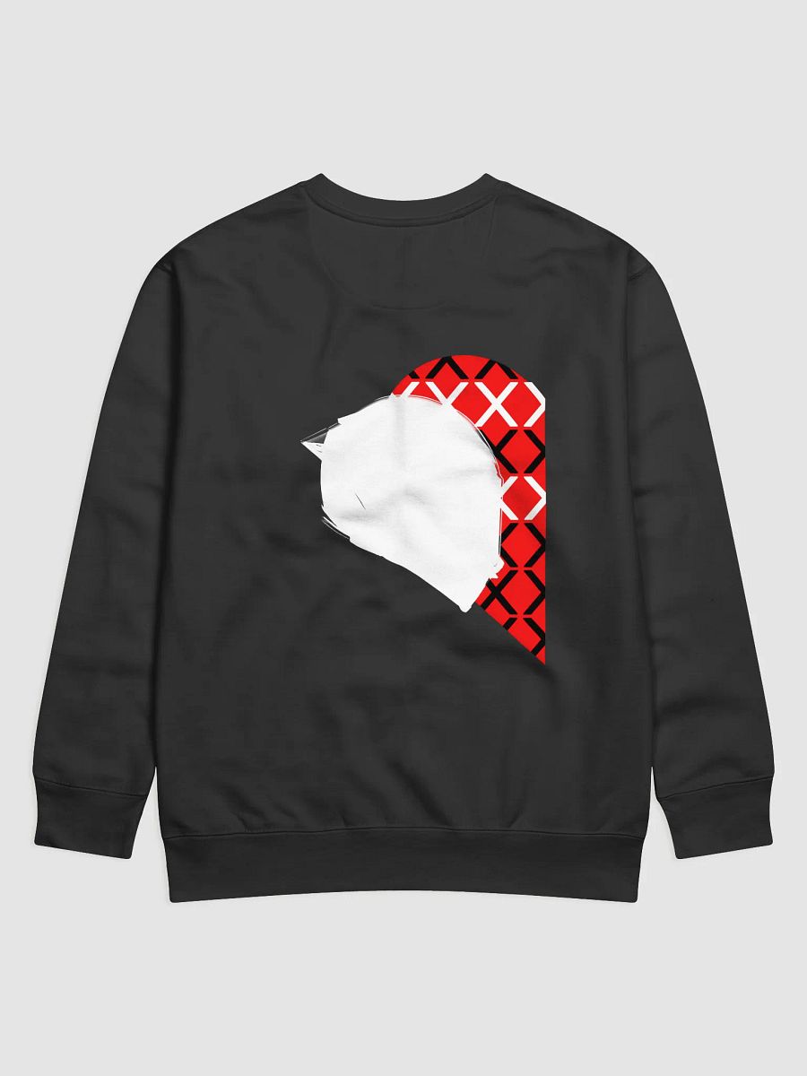 Valentine Matching Road Helmet Heart Crewneck (White-Left) product image (2)