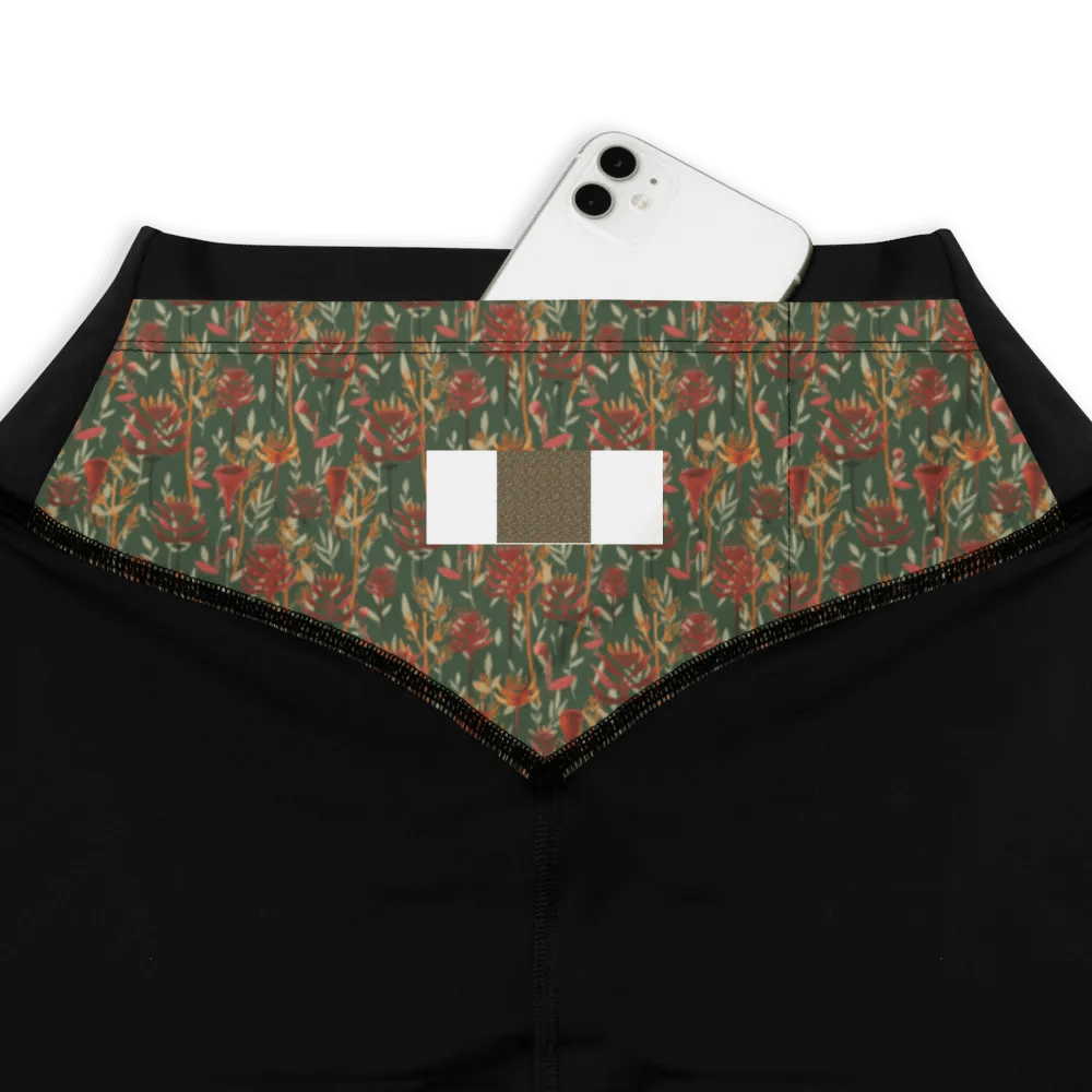 Brown All-Over Print Sports Leggings product image (1)