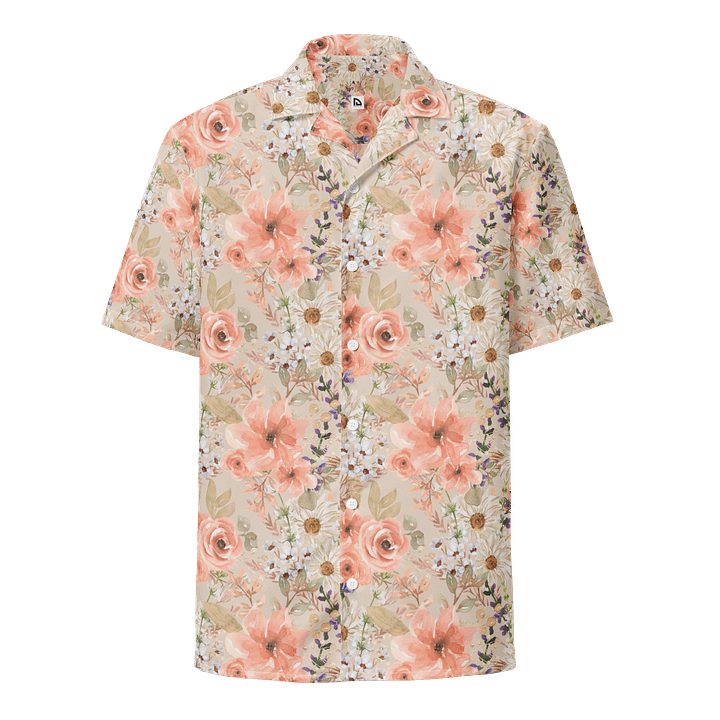 Orange Flower Havaiian Shirt product image (1)