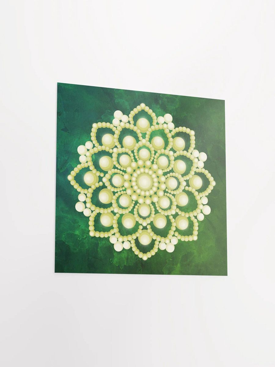 Yellow Flower Mandala T-Shirt Enhanced Matte Paper Poster product image (11)