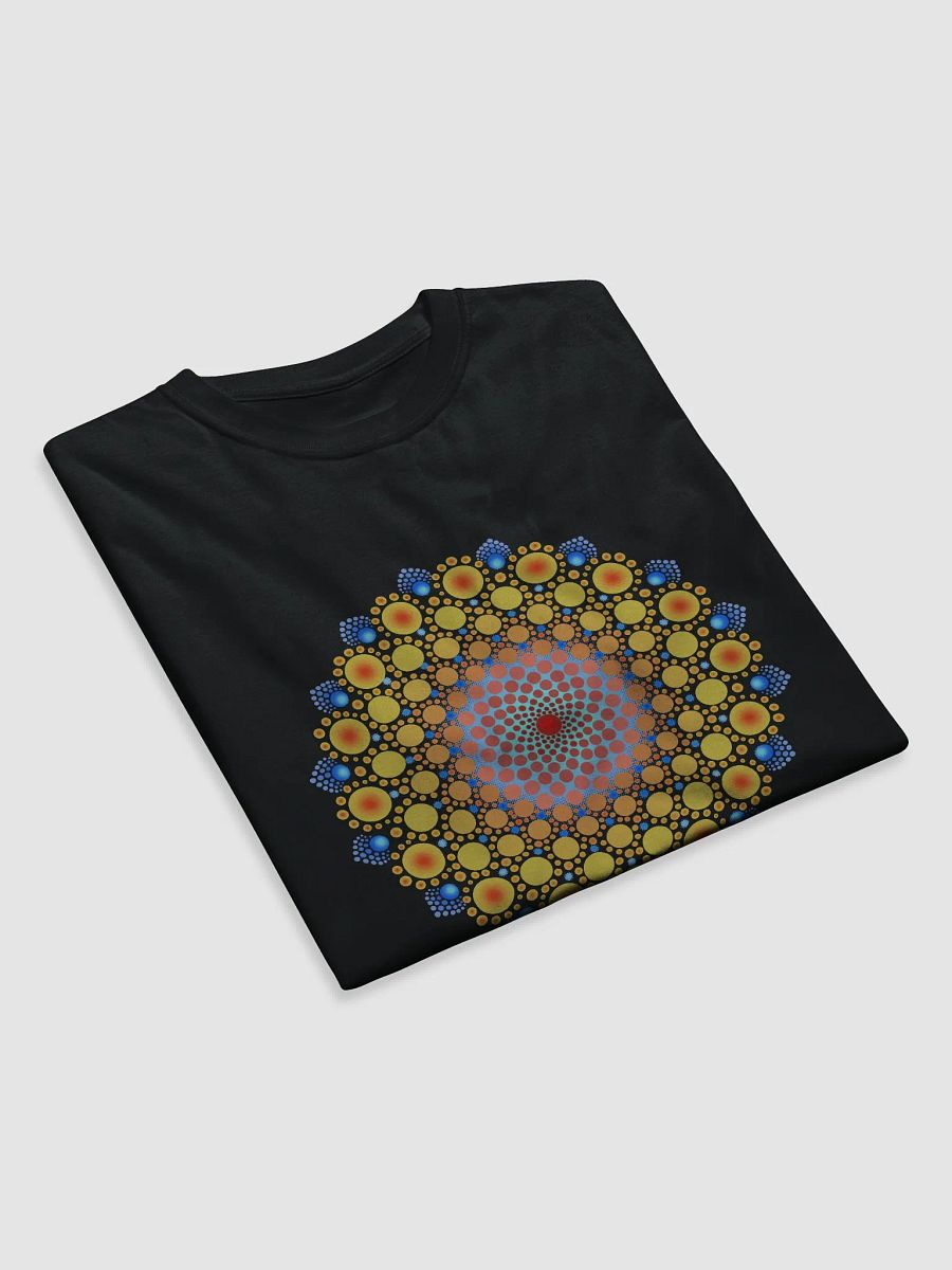 Orange Sunflower Mandala Unisex Organic T-Shirt product image (4)