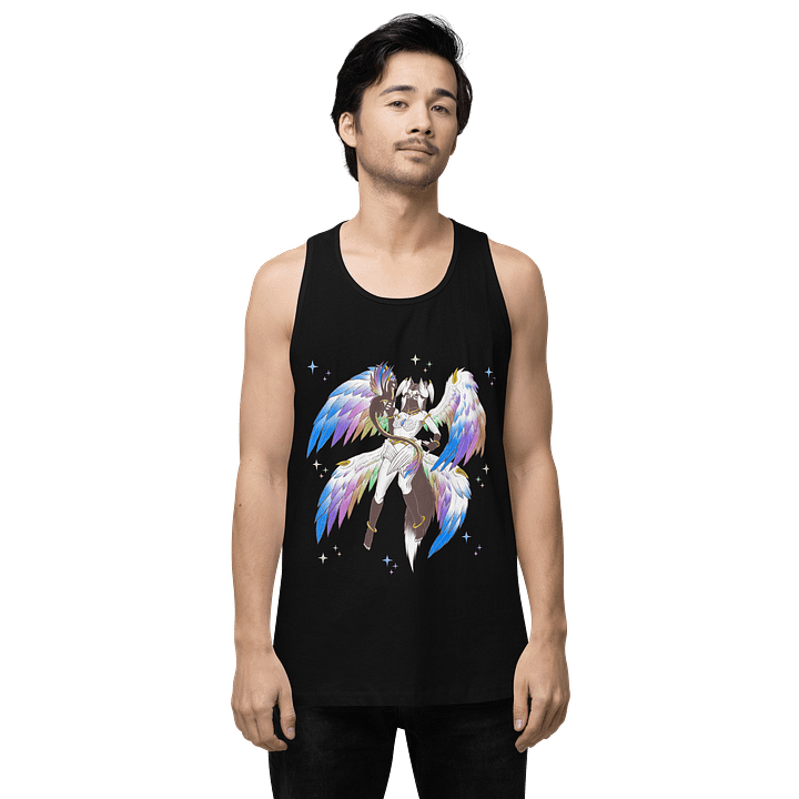 Rainbow Pride Angel Men's Tank Top product image (8)