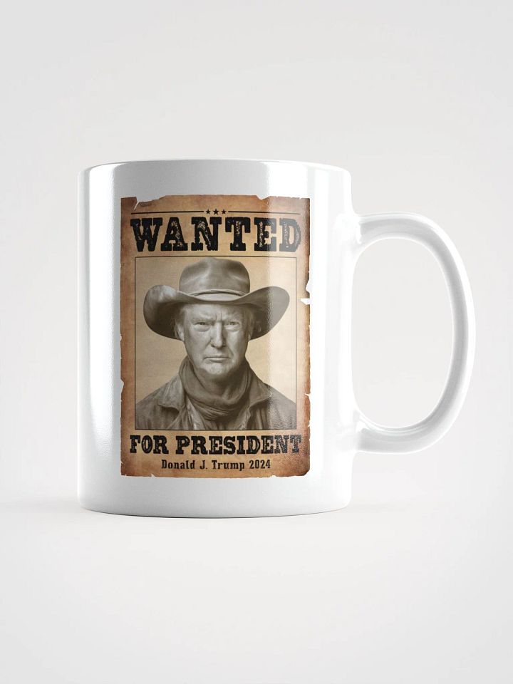 Wanted for President - Western Style - White Mug product image (1)
