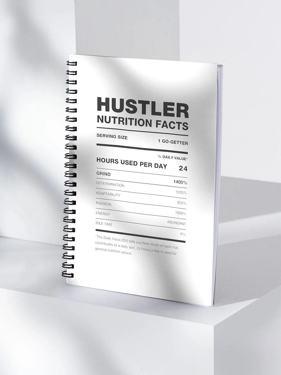 HUSTLER Nutrition Facts Notebook product image (1)