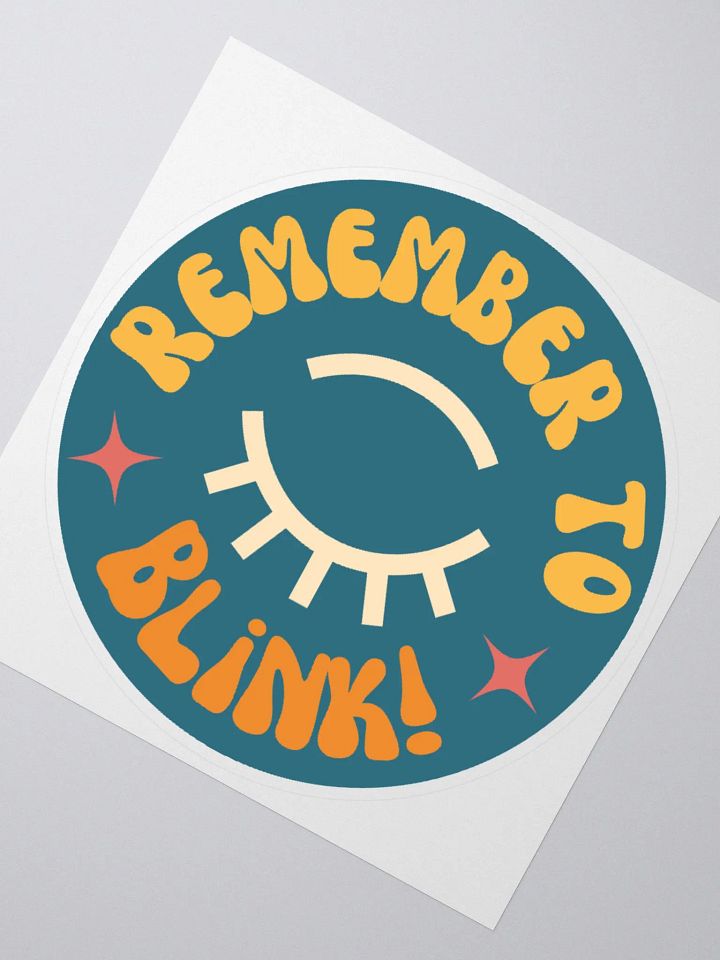 Remember to Blink Sticker product image (4)