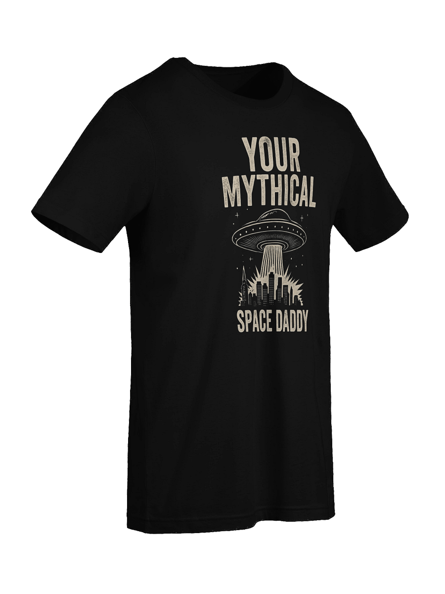 Women's Your Mythical Space Daddy T-Shirt – Dark Sci-Fi Cityscape Graphic Tee | Funny Sarcastic Alien Humor Shirt product image (9)