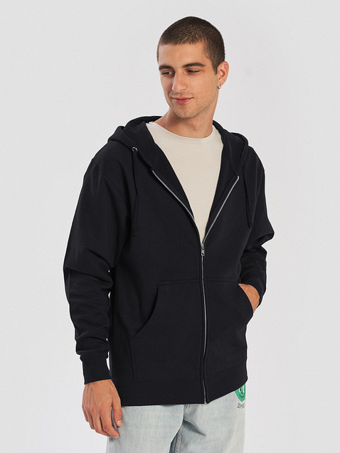 Photo showing Independent Trading Co. Fleece Zip Up Hoodie