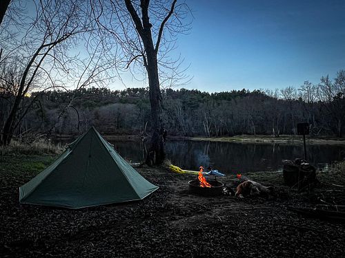 Winter kayaking trip on the St. Croix River! 🌲 Ellie and I found a hidden cave and explored a few passages, then camped out o...