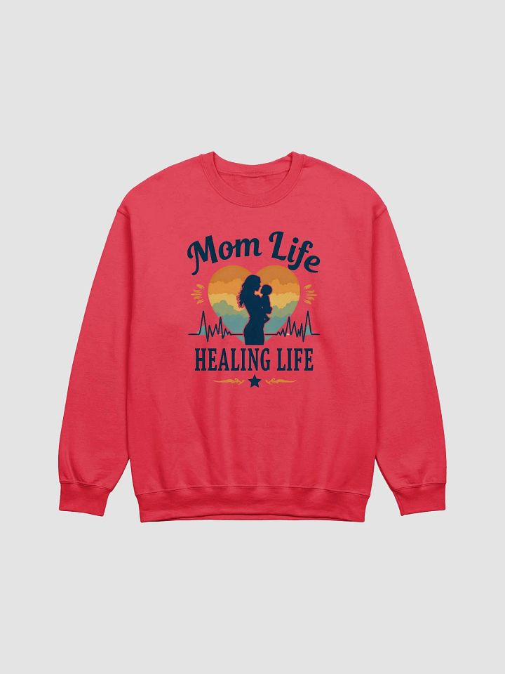 Mom Life and Healing Life Crewneck Sweatshirt product image (5)