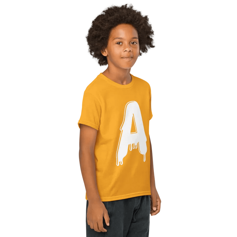 Melting Alphabet | Letter A | Youth Sports Tee product image (36)
